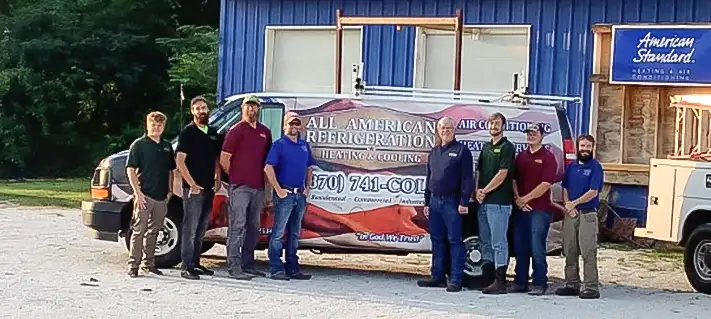 The All American crew ready to tackle the AC repair jobs in Harrison AR